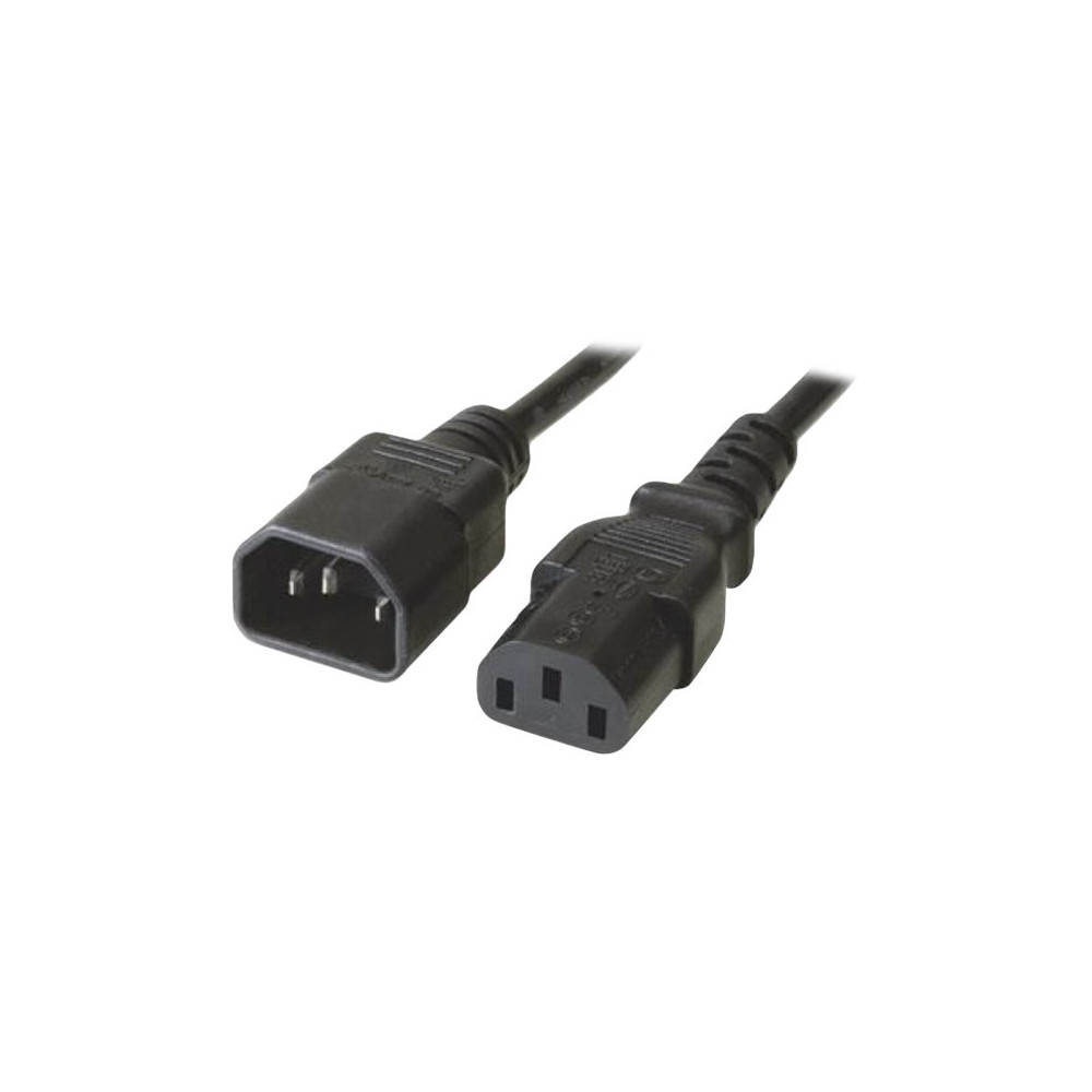 Produktbild för Manhattan - förlängningskabel för ström - power IEC 60320 C13 till IEC 60320 C14 - 1 m