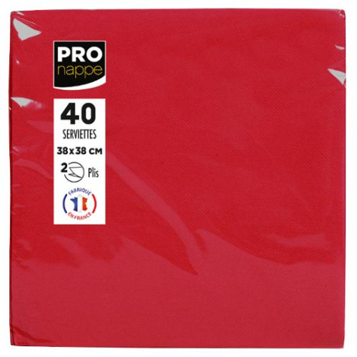 PRONAPPE Servett PRONAPPE 38x38cm röd 40/fp