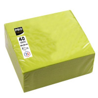 Produktbild för Servett PRONAPPE 38x38cm kiwi 40/fp