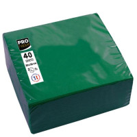 Produktbild för Servett PRONAPPE 38x38cm m.grön 40/fp