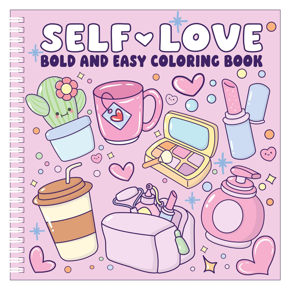 Produktbild för Self Love Bold and Easy Coloring Book (häftad, eng)