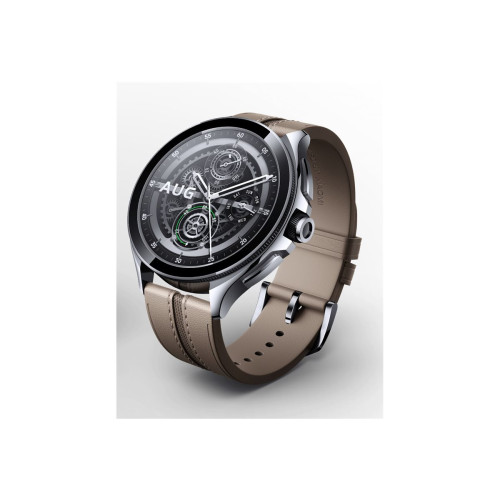 Xiaomi Xiaomi Watch 2 Pro - rostfritt stål i silver - smart klocka med rem - brun - 32 GB