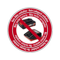 Produktbild för Einhell GE-CS 18 Li-Solo, 6500 RPM, Svart, Röd, 1,68 kg, 285...