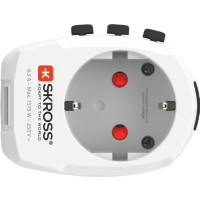 Produktbild för SKROSS PRO Light USB - World strömadapter - 2 x USB, typ B, Typ G, Typ I