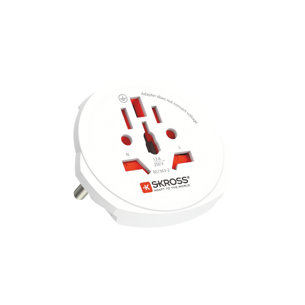 Produktbild för SKROSS PRO Light USB - World strömadapter - 2 x USB, typ B, Typ G, Typ I