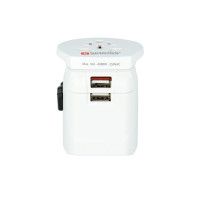 Produktbild för SKROSS PRO Light USB - World strömadapter - 2 x USB, typ B, Typ G, Typ I