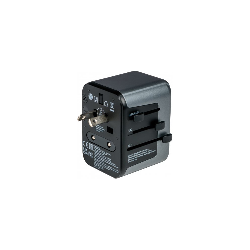 Produktbild för Verbatim UTA-03 strömadapter - USB, USB-C - 30 Watt