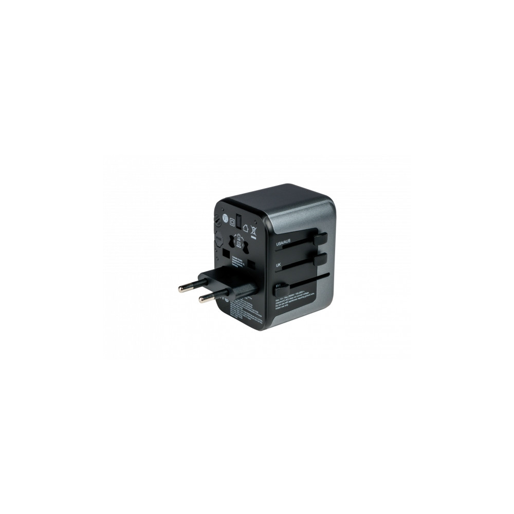 Produktbild för Verbatim UTA-03 strömadapter - USB, USB-C - 30 Watt