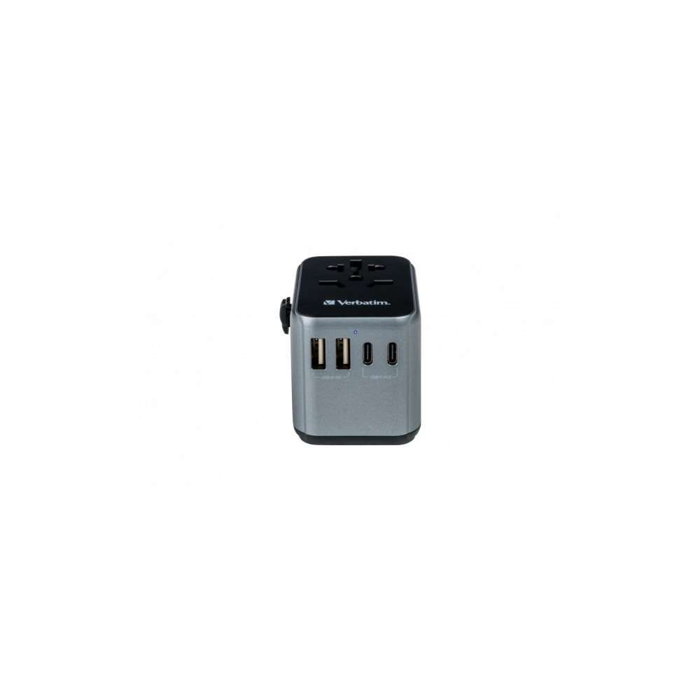 Produktbild för Verbatim UTA-03 strömadapter - USB, USB-C - 30 Watt