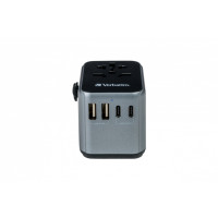 Produktbild för Verbatim UTA-03 strömadapter - USB, USB-C - 30 Watt