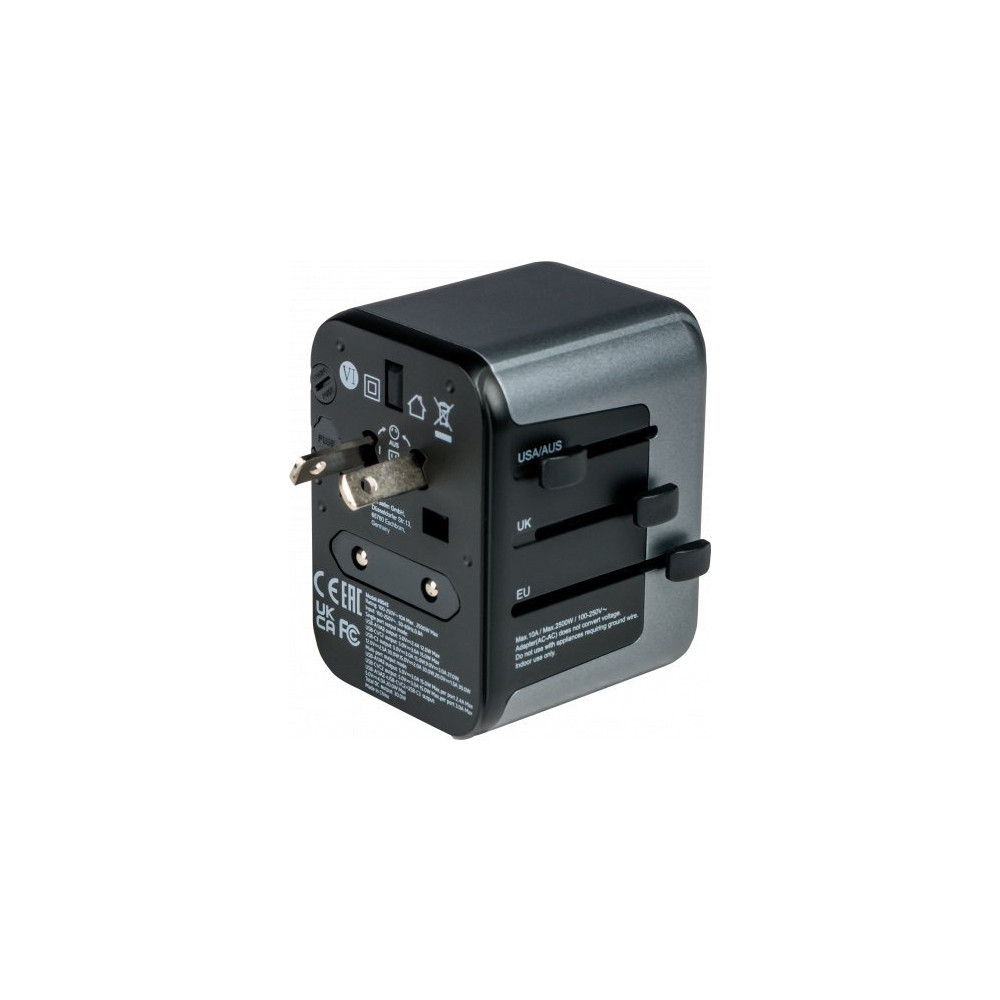 Produktbild för Verbatim UTA-03 strömadapter - USB, USB-C - 30 Watt