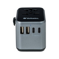 Produktbild för Verbatim UTA-03 strömadapter - USB, USB-C - 30 Watt