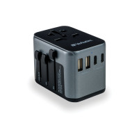 Produktbild för Verbatim UTA-03 strömadapter - USB, USB-C - 30 Watt