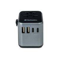 Produktbild för Verbatim UTA-03 strömadapter - USB, USB-C - 30 Watt