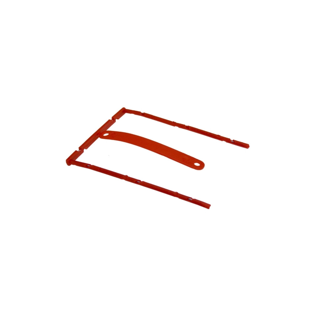 Produktbild för B-binder Röd med rubrik och etikett
