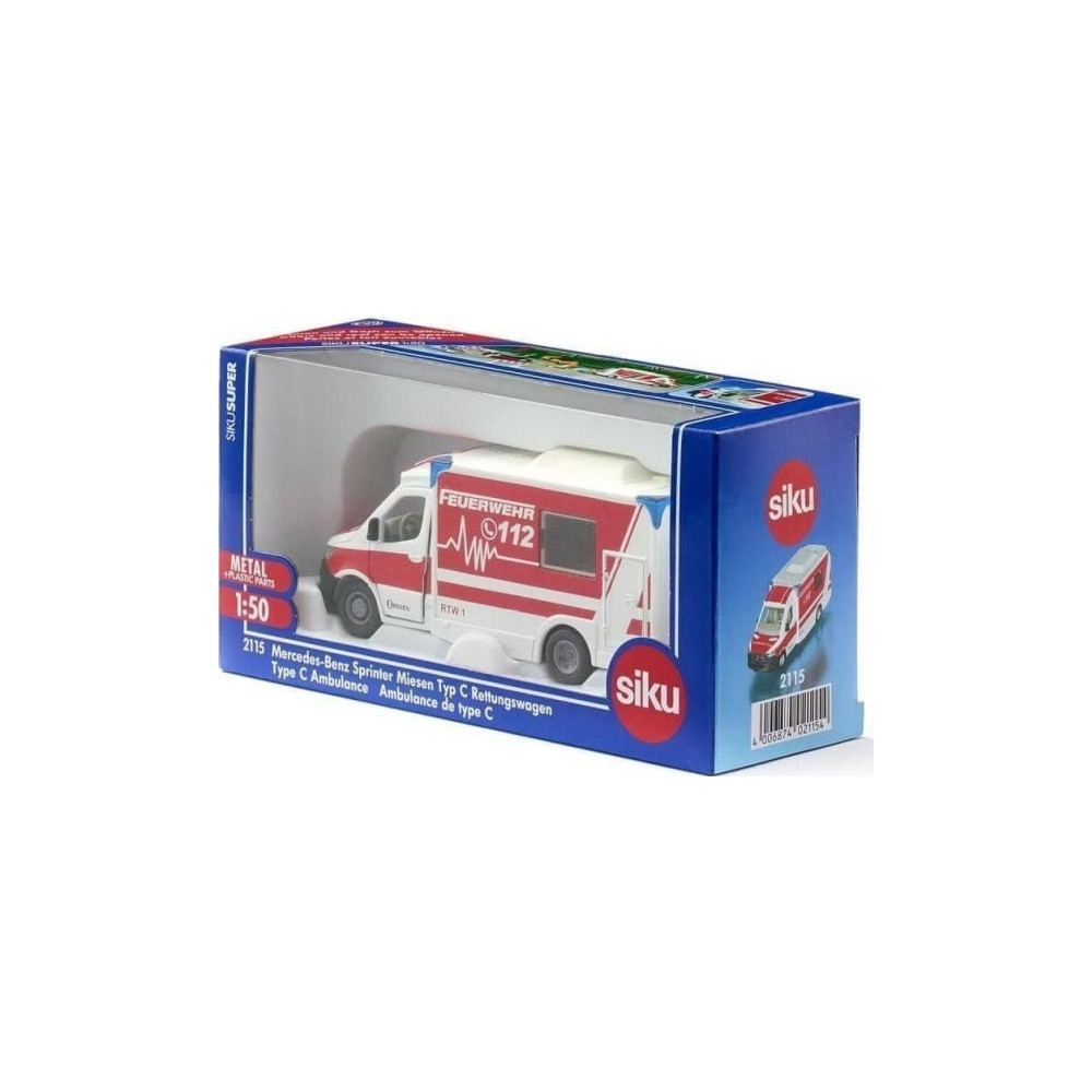 Produktbild för Siku Mercedes-Benz Sprinter Miesen Type C Ambulance, Modella...