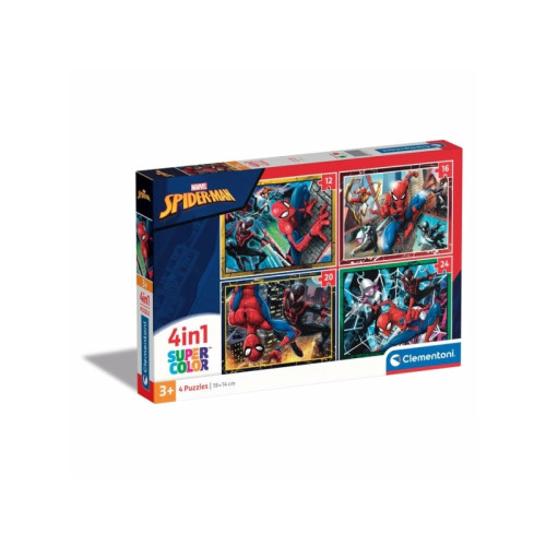 Clementoni Clementoni Supercolor Marvel Spiderman, 12 styck, Serietidni...