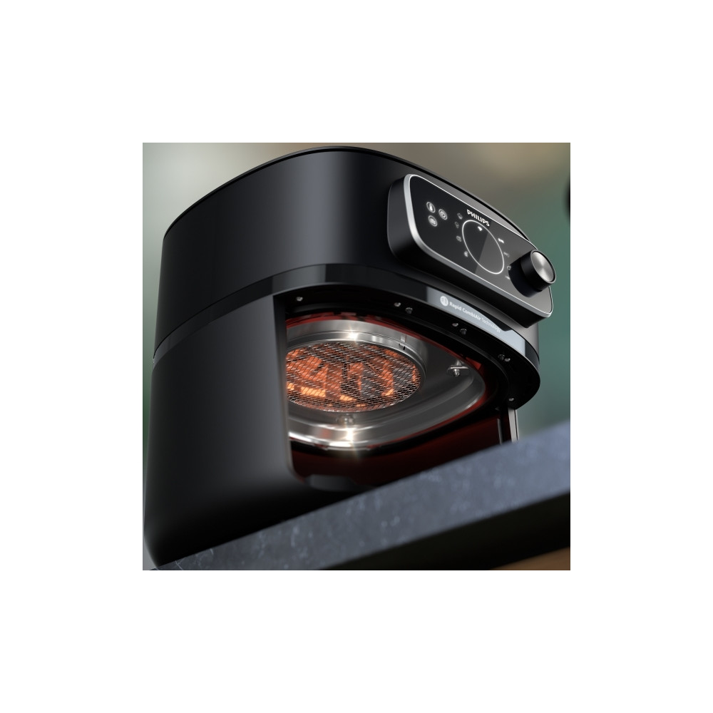 Produktbild för Philips 7000 Series HD9876 - varmluftsfritös - svart