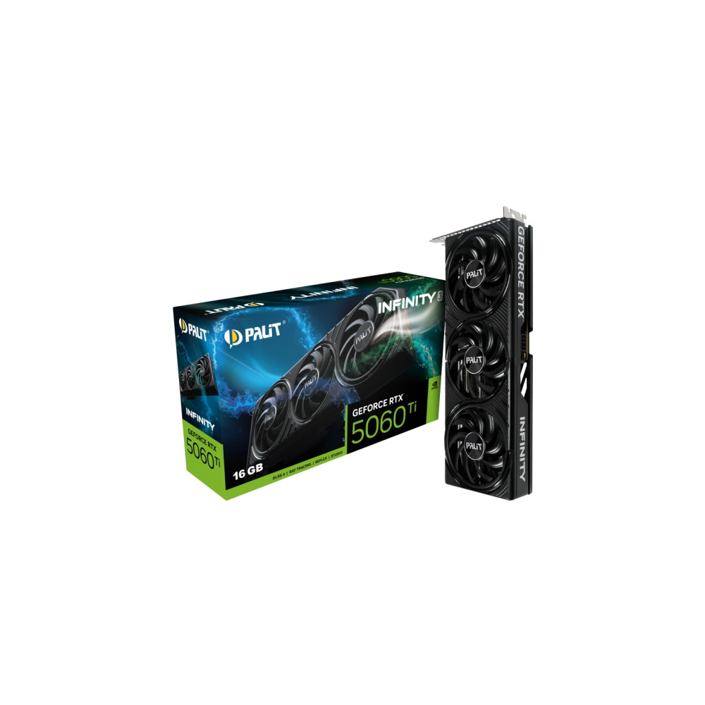 Produktbild för Palit GeForce RTX 5060 Ti Infinity 3 - grafikkort - GeForce RTX 5060 Ti - 16 GB
