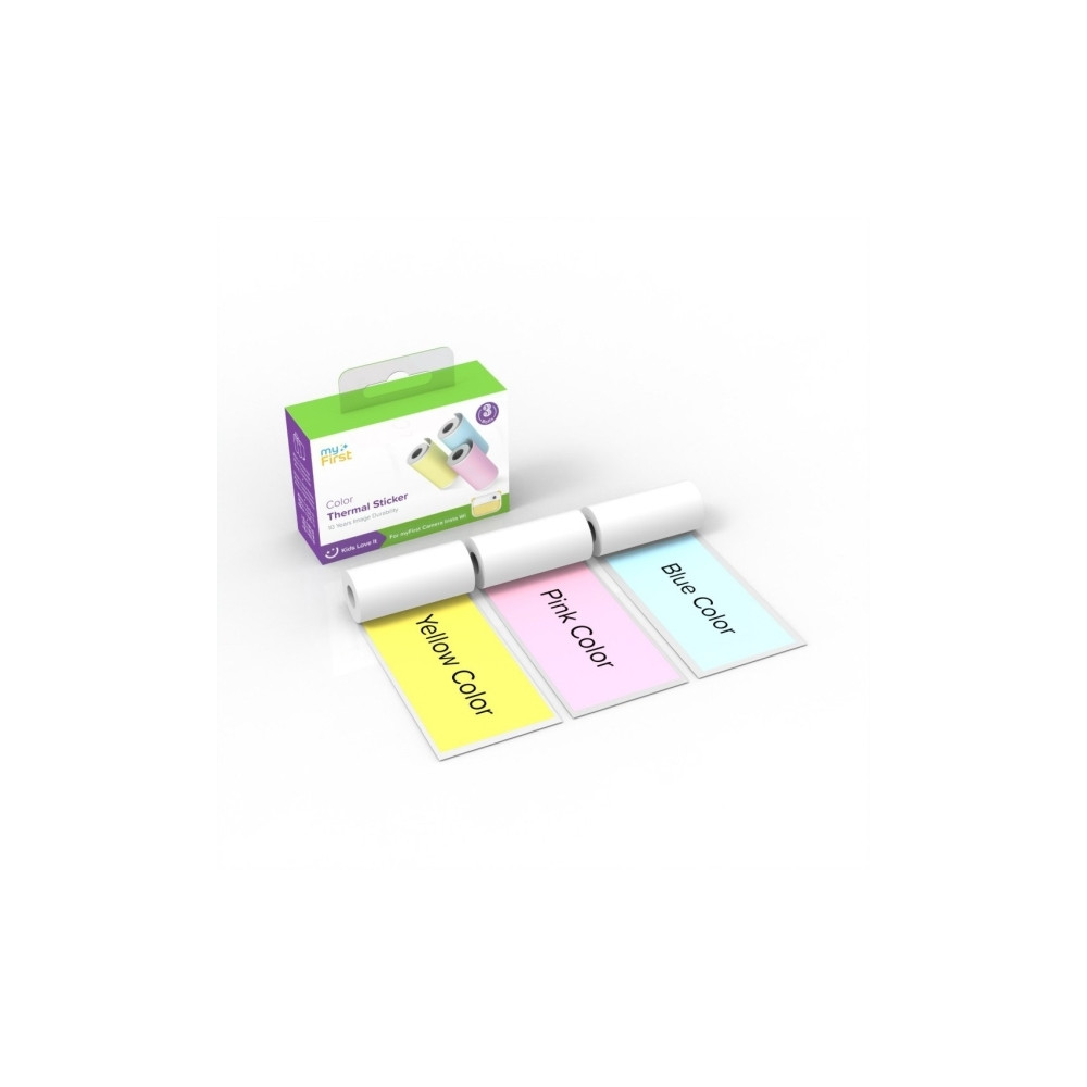Produktbild för myFirst - termiskt papper - slät - 3 rulle (rullar) - Rulle (5,7 cm x 3 m)