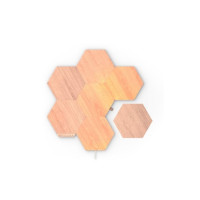 Produktbild för Nanoleaf|Elements Wood Look Hexagons Starter Kit (7 panels)|...