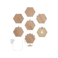Produktbild för Nanoleaf|Elements Wood Look Hexagons Starter Kit (7 panels)|...
