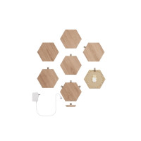 Produktbild för Nanoleaf|Elements Wood Look Hexagons Starter Kit (7 panels)|...
