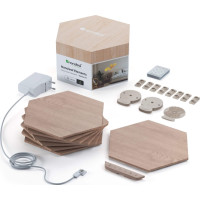 Produktbild för Nanoleaf|Elements Wood Look Hexagons Starter Kit (7 panels)|...