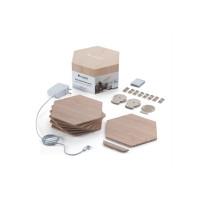 Produktbild för Nanoleaf|Elements Wood Look Hexagons Starter Kit (7 panels)|...