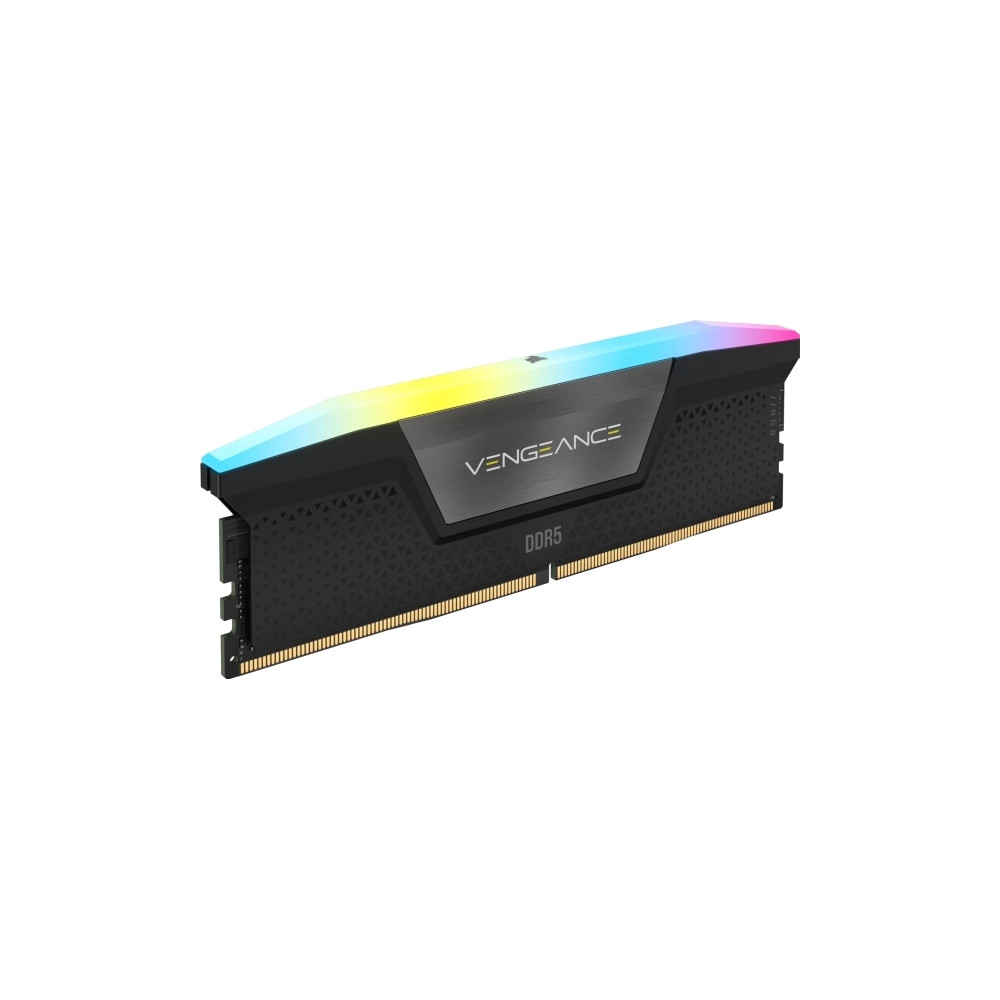 Produktbild för CORSAIR Vengeance RGB - DDR5 - sats - 32 GB: 2 x 16 GB - DIMM 288-pin - 6000 MHz / PC5-48000 - ej buffrad