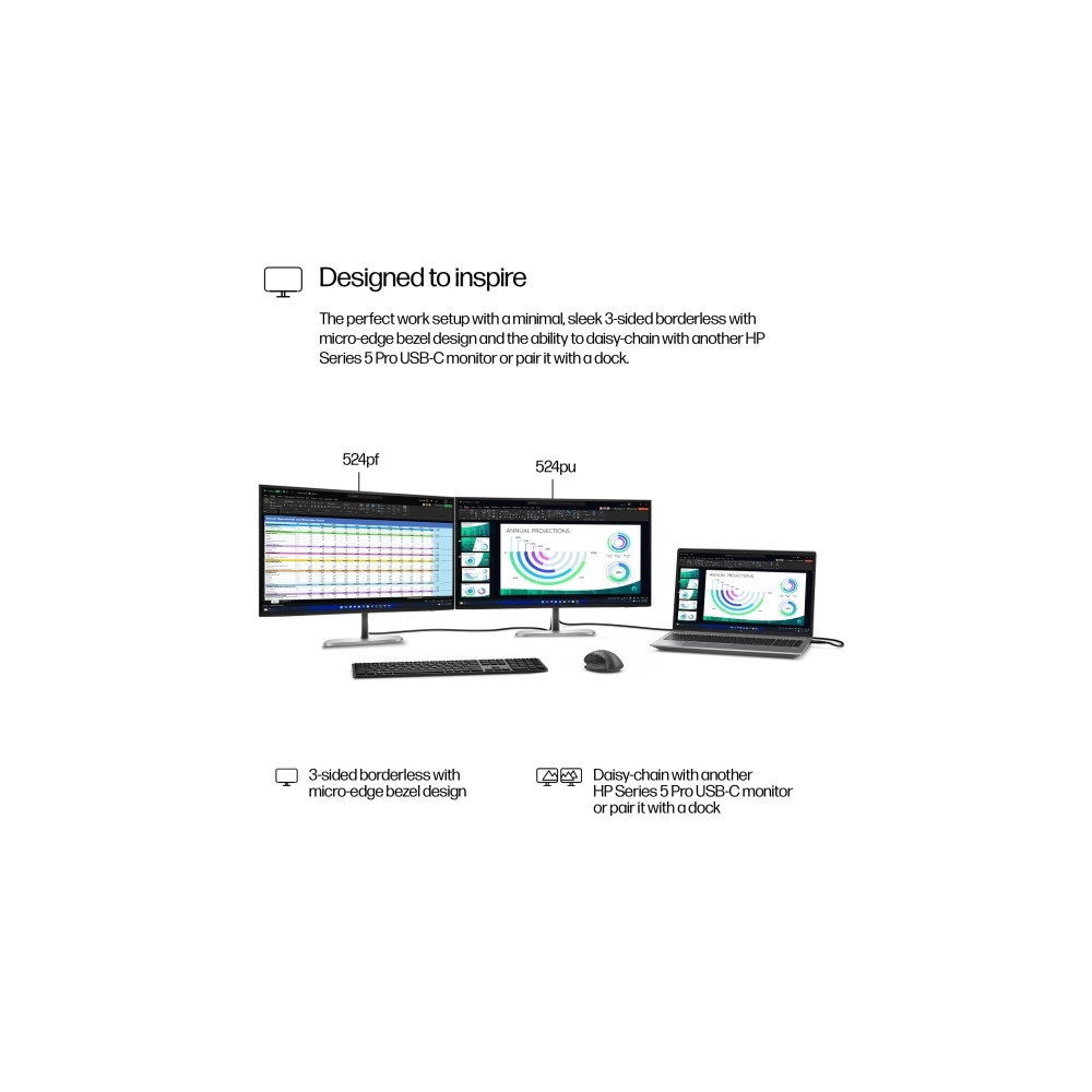 Produktbild för HP 524pf - Series 5 Pro - LED-skärm - Full HD (1080p) - 24"