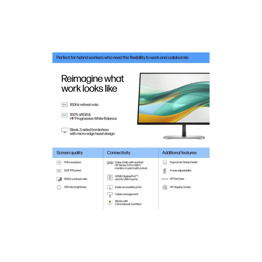 Produktbild för HP 524pf - Series 5 Pro - LED-skärm - Full HD (1080p) - 24"