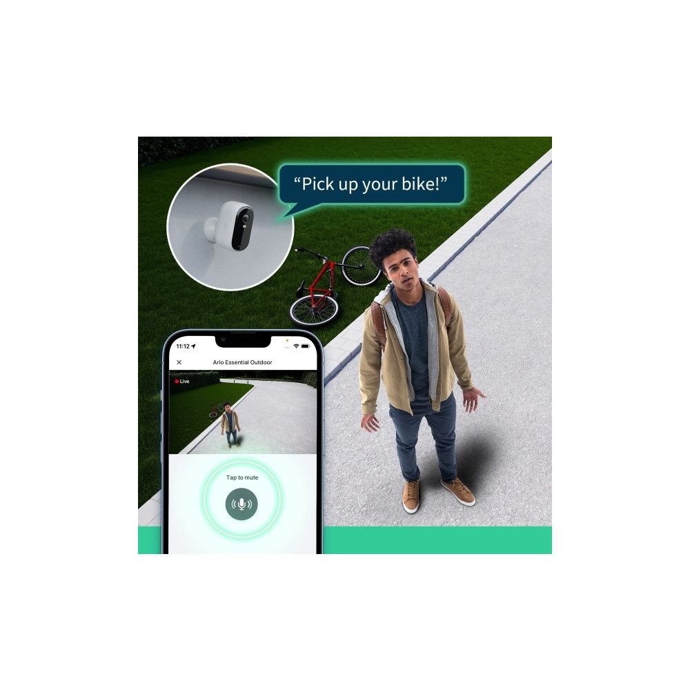 Produktbild för Arlo Essential XL - 2:a generationen - nätverksövervakningskamera