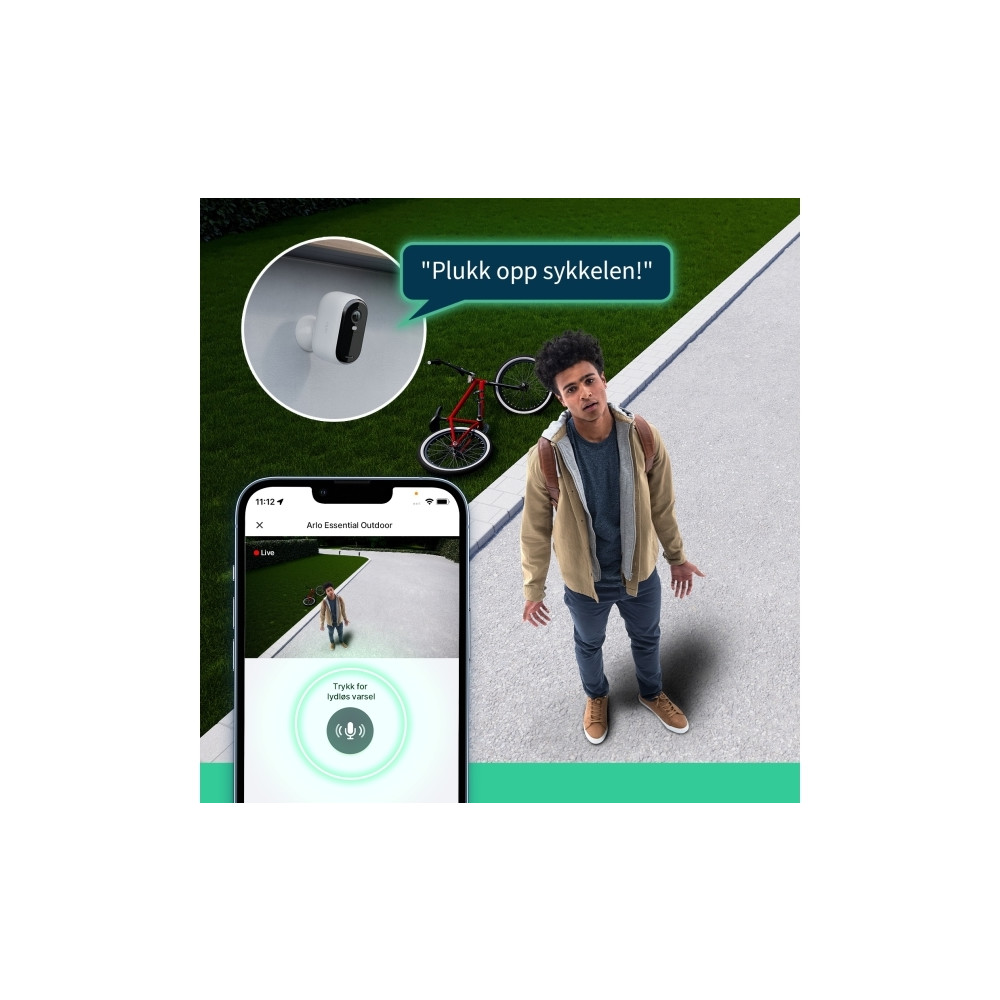 Produktbild för Arlo Essential XL - 2:a generationen - nätverksövervakningskamera