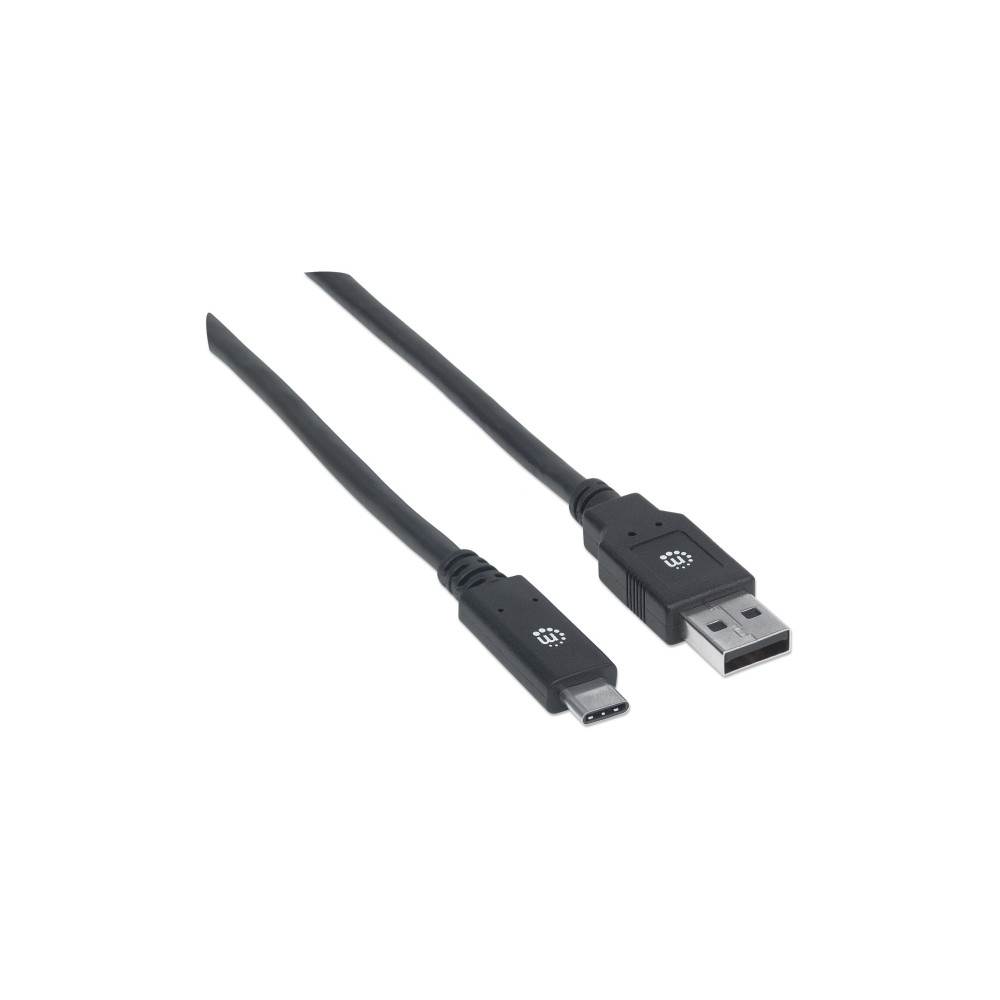 Produktbild för Manhattan USB-C to USB-A Cable, 2m, Male to Male, 5 Gbps (US...