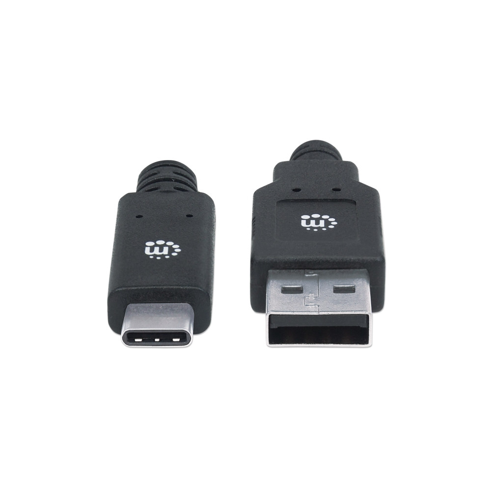 Produktbild för Manhattan USB-C to USB-A Cable, 2m, Male to Male, 5 Gbps (US...