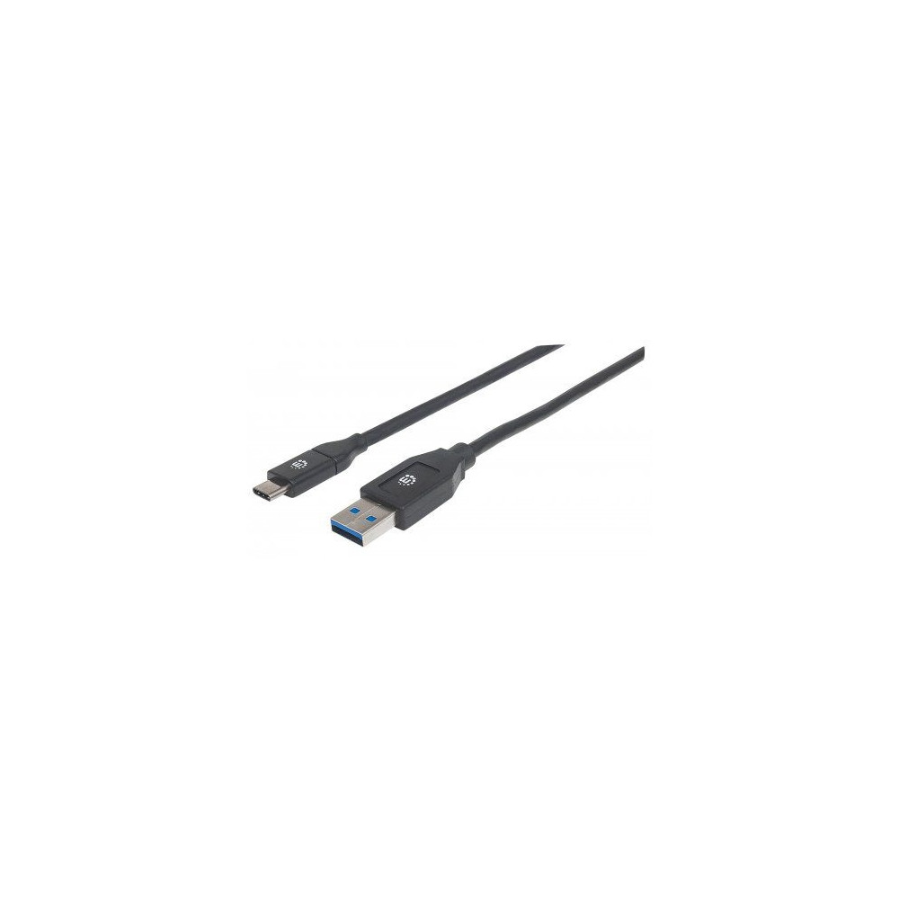 Produktbild för Manhattan USB-C to USB-A Cable, 2m, Male to Male, 5 Gbps (US...