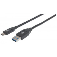 Produktbild för Manhattan USB-C to USB-A Cable, 2m, Male to Male, 5 Gbps (US...