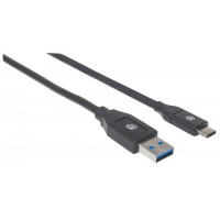 Produktbild för Manhattan USB-C to USB-A Cable, 2m, Male to Male, 5 Gbps (US...