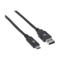 Produktbild för Manhattan USB-C to USB-A Cable, 2m, Male to Male, 5 Gbps (US...