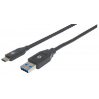 Produktbild för Manhattan USB-C to USB-A Cable, 2m, Male to Male, 5 Gbps (US...