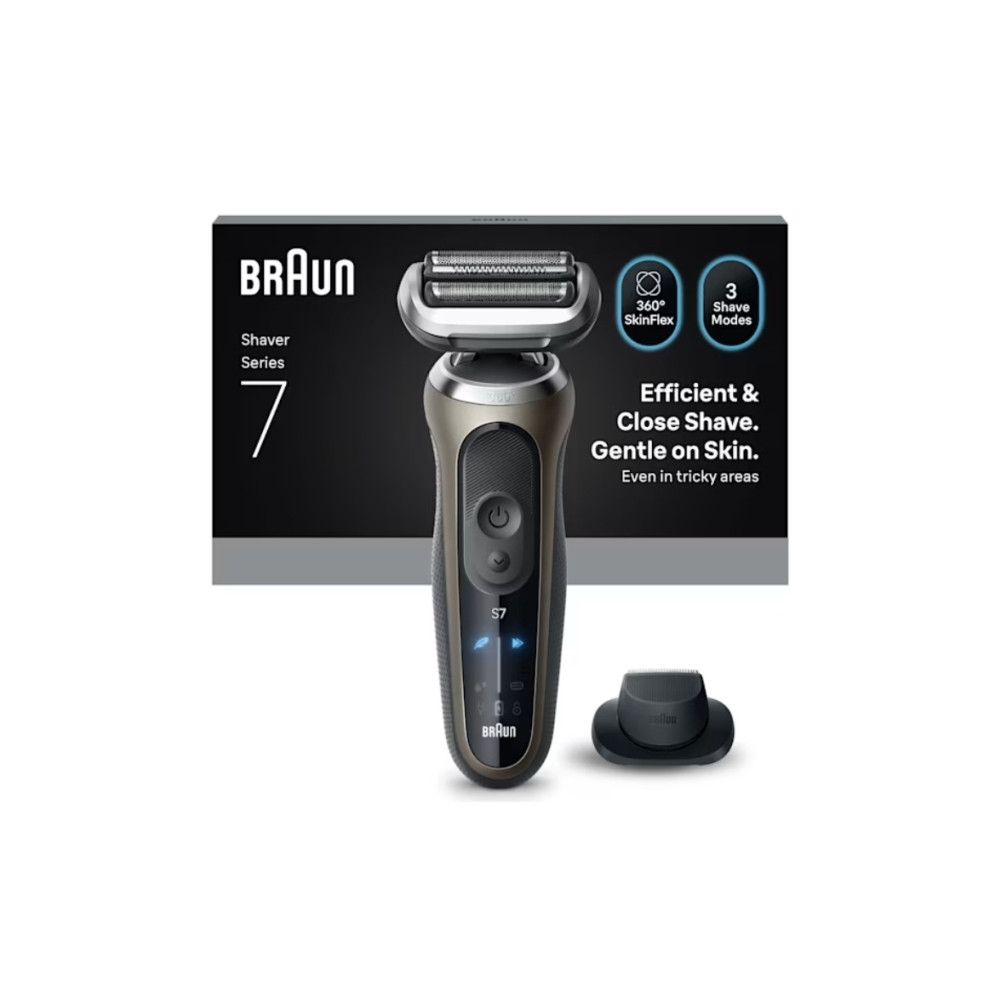 Produktbild för Braun Series 7 72-C1200s, Svart, brons, Rostfritt stål, Knap...