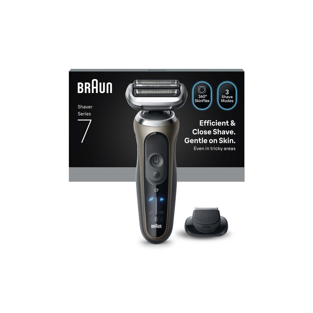 Produktbild för Braun Series 7 72-C1200s, Svart, brons, Rostfritt stål, Knap...