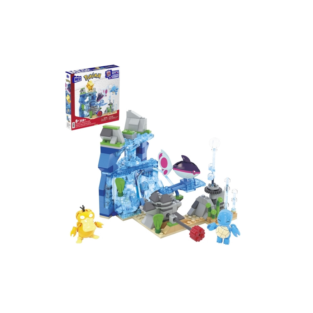 Produktbild för MEGA Pokémon -vattenäventyr, Byggsats, 8 År, Plast, 319 styc...