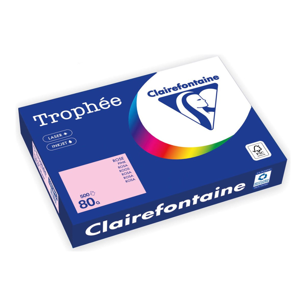Produktbild för Clairefontaine Trophée - tonat papper - 500 ark - A4 - 80 g/m²