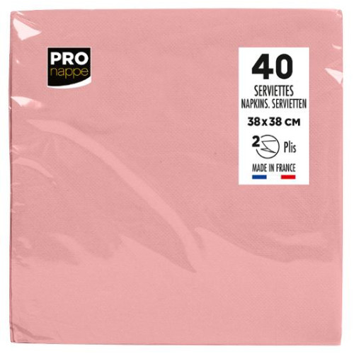 PRONAPPE Servett PRONAPPE 38x38cm rosa 40/fp