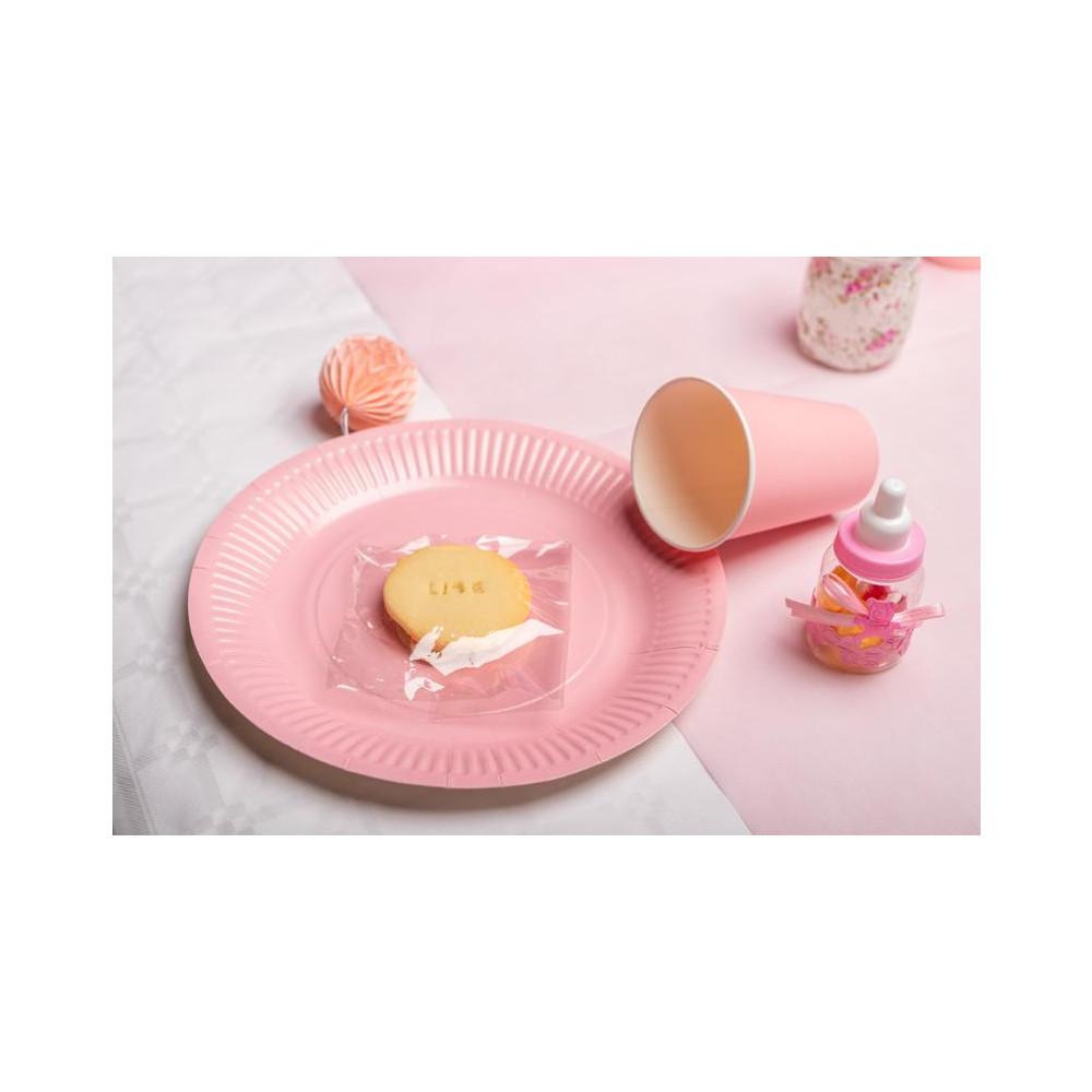 Produktbild för Tallrik PRONAPPE papper 23cm rosa 20/fp