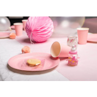 Produktbild för Tallrik PRONAPPE papper 23cm rosa 20/fp