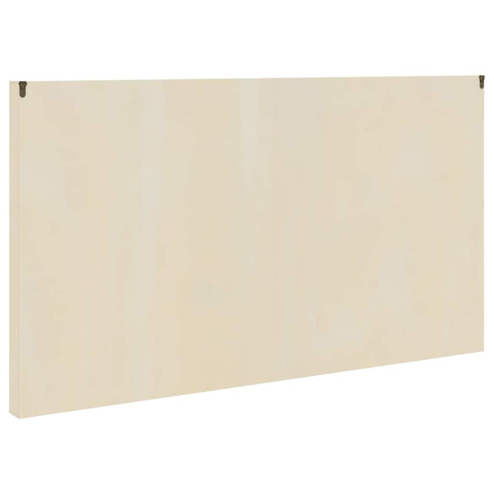 Produktbild för Väggdisplay med hylla Beige 98 x 4,5 x 55 cm Konstruerat trä