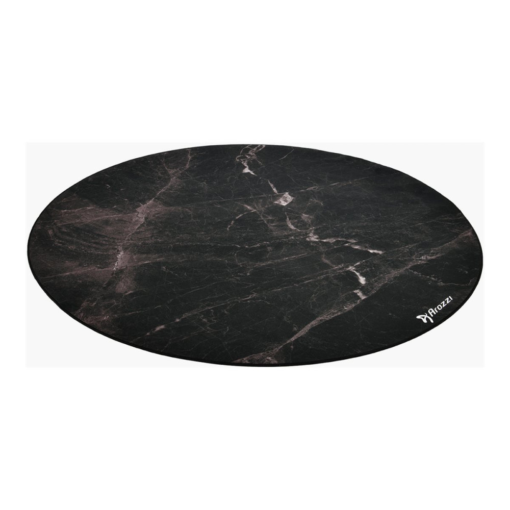 Produktbild för Arozzi Zona - stolmatta - rund - 121 cm - svart marmor